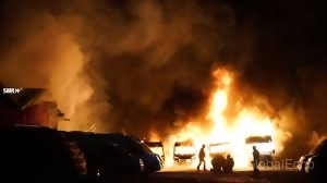 Millionenschaden in Bad Boll: Großbrand zerstört Wohnmobile